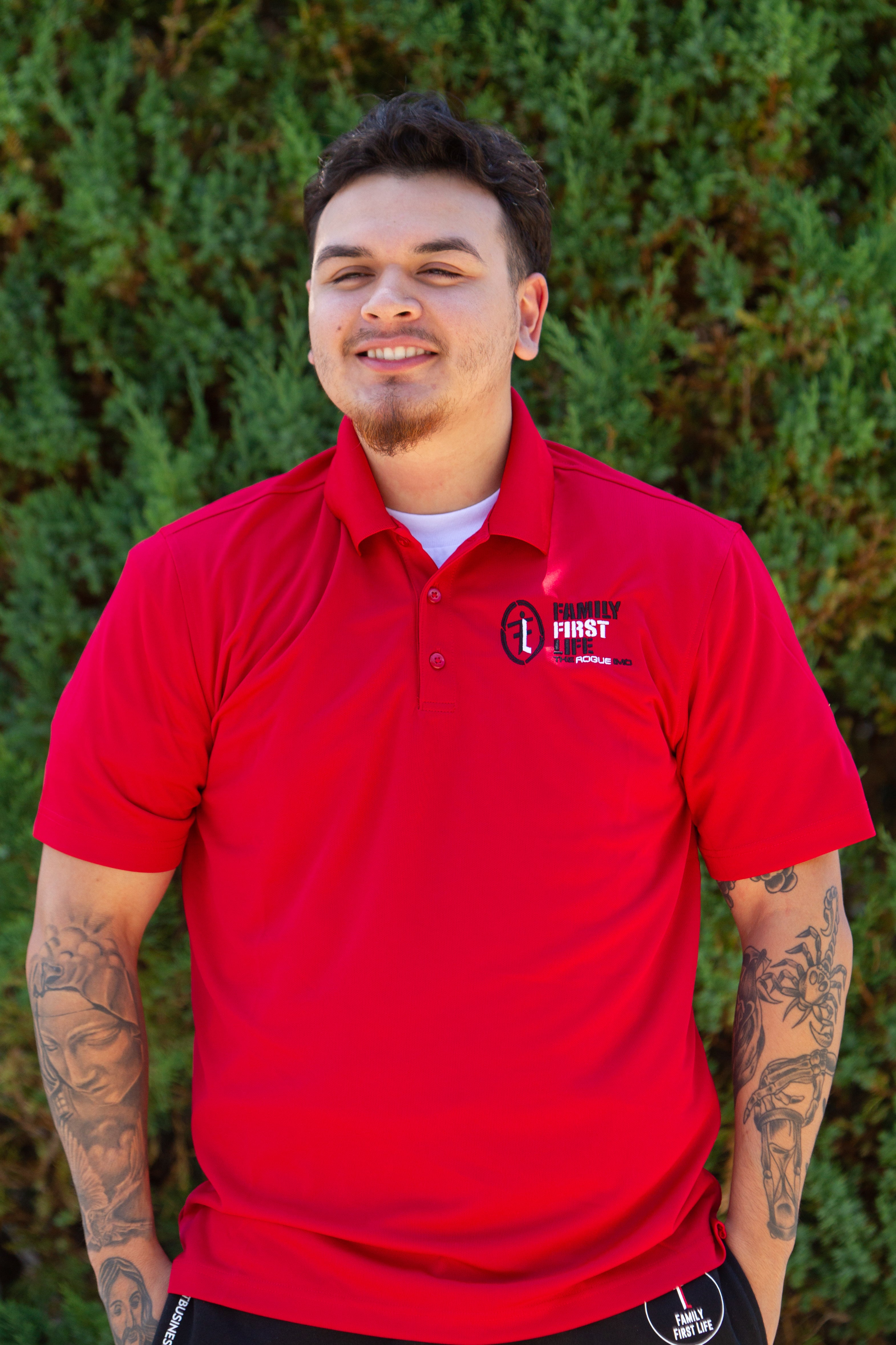 Men s Port Authority Polo Rich Red Family First Life men-s-port-authority-polo-rich-red-family-first-life
