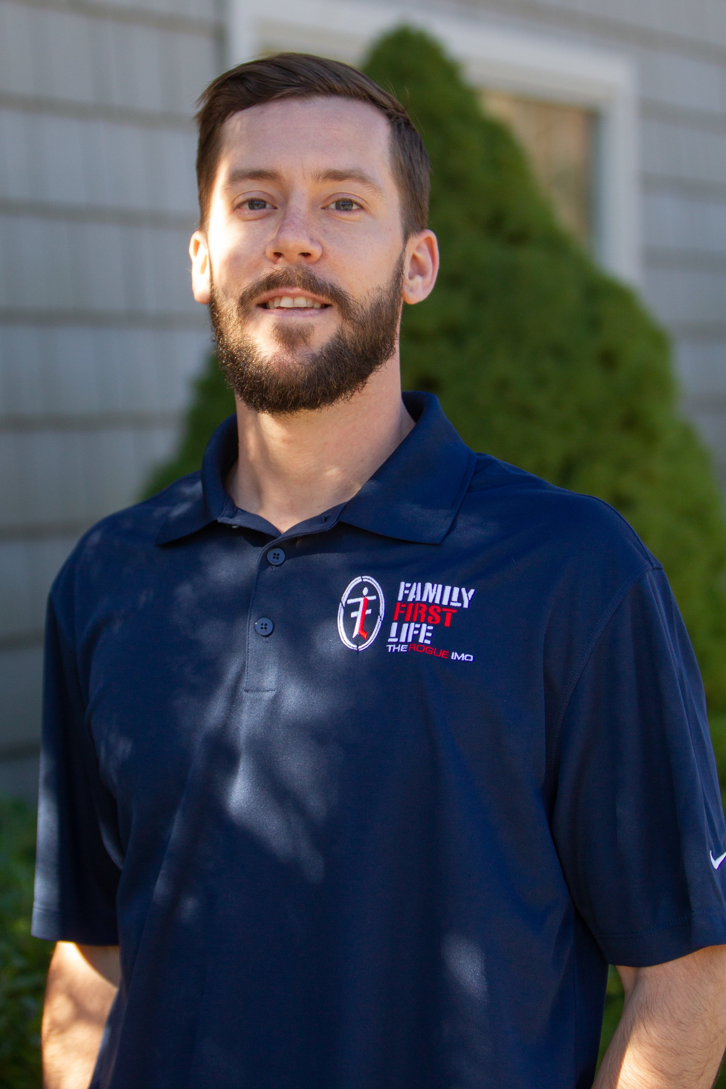 Men's Nike Polo Navy (Discontinued) Family First Life