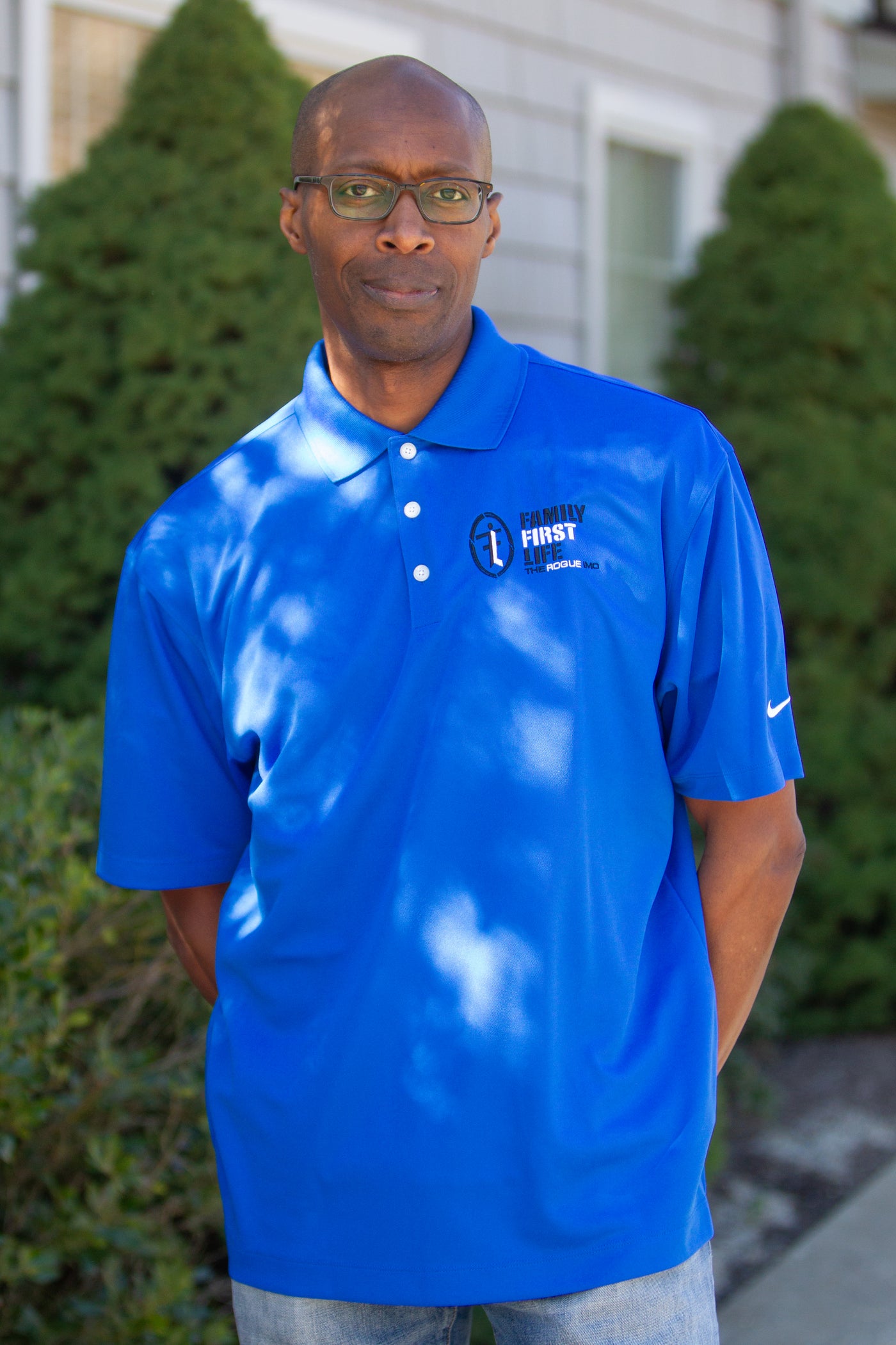 Men's Nike Polo: Sapphire Blue (Discontinued)