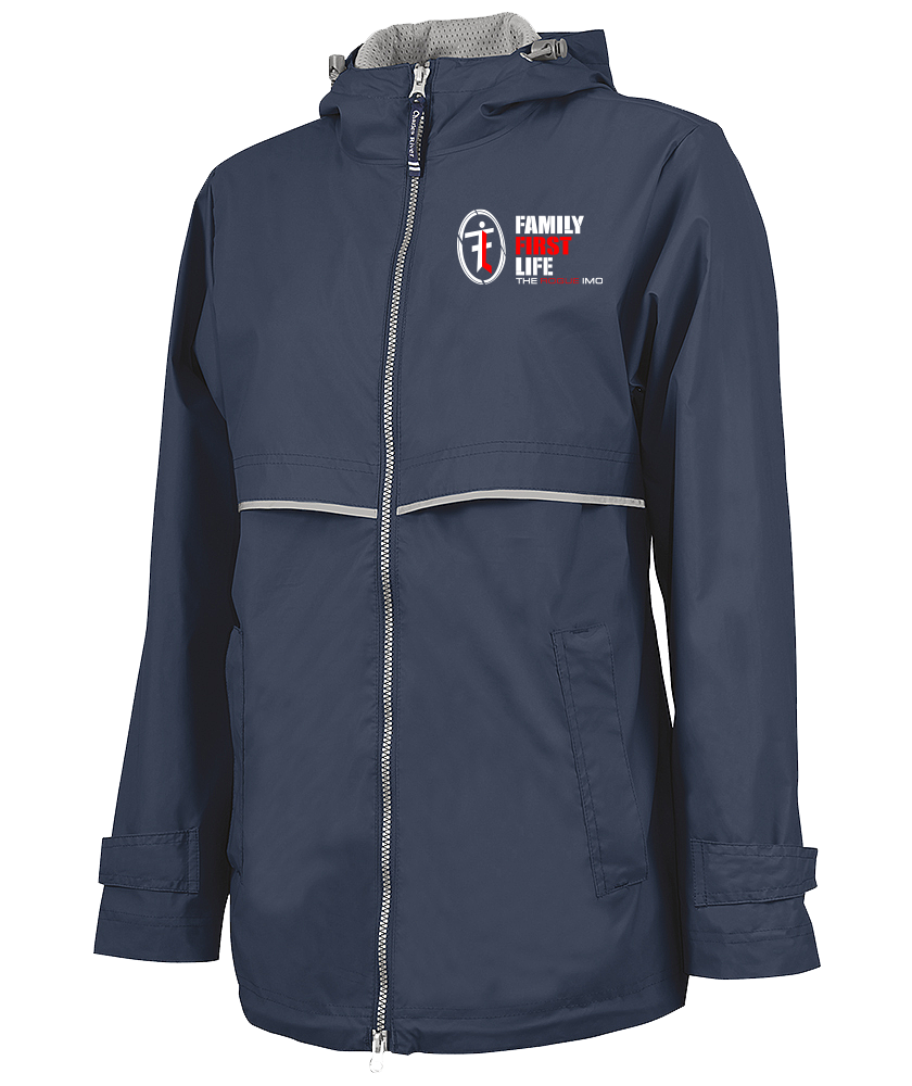 Women's New Englander Rain Jacket: True Navy (Sale)