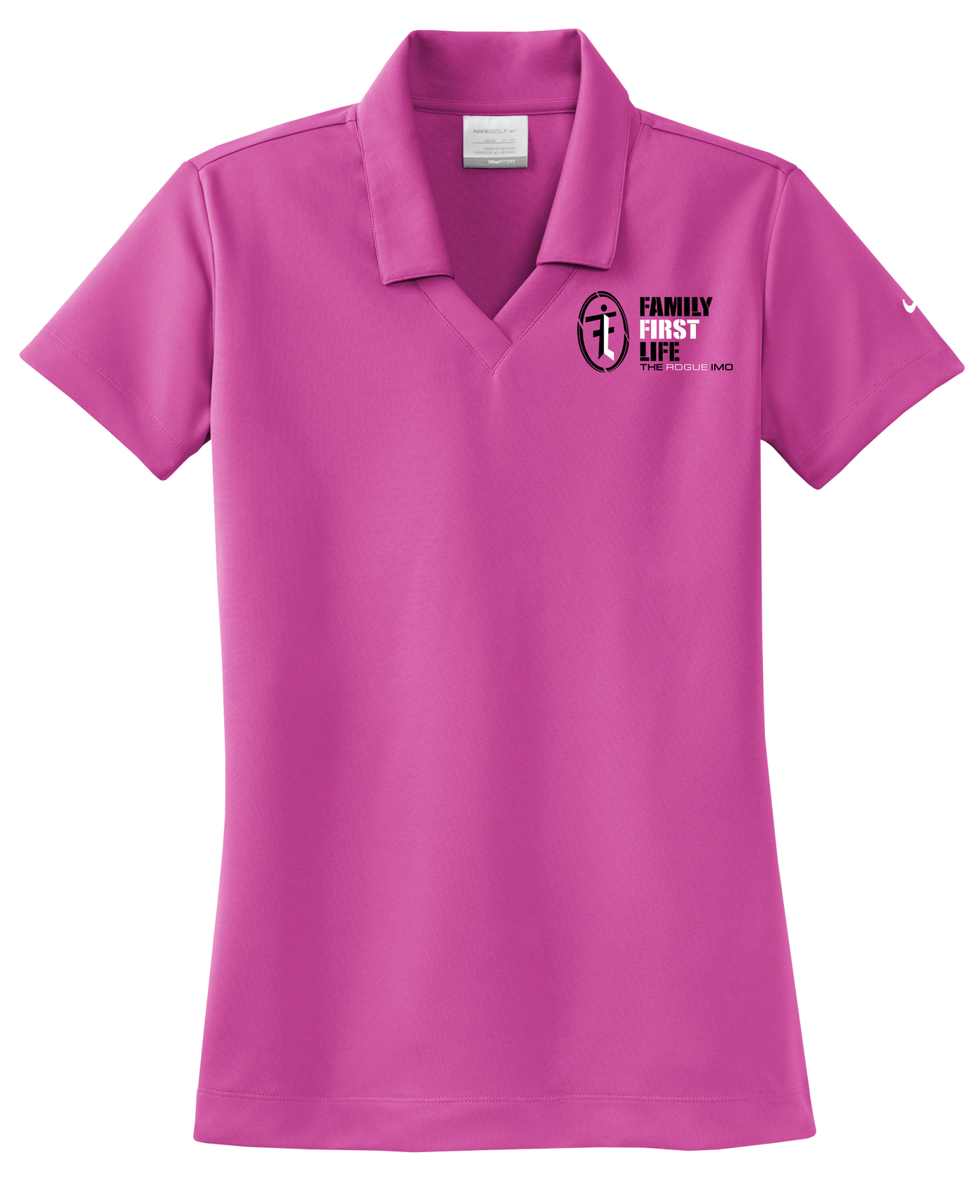 Women's Nike Polo: Fusion Pink (Discontinued)