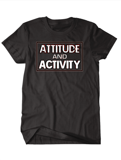 Attitude & Activity Tee: Black