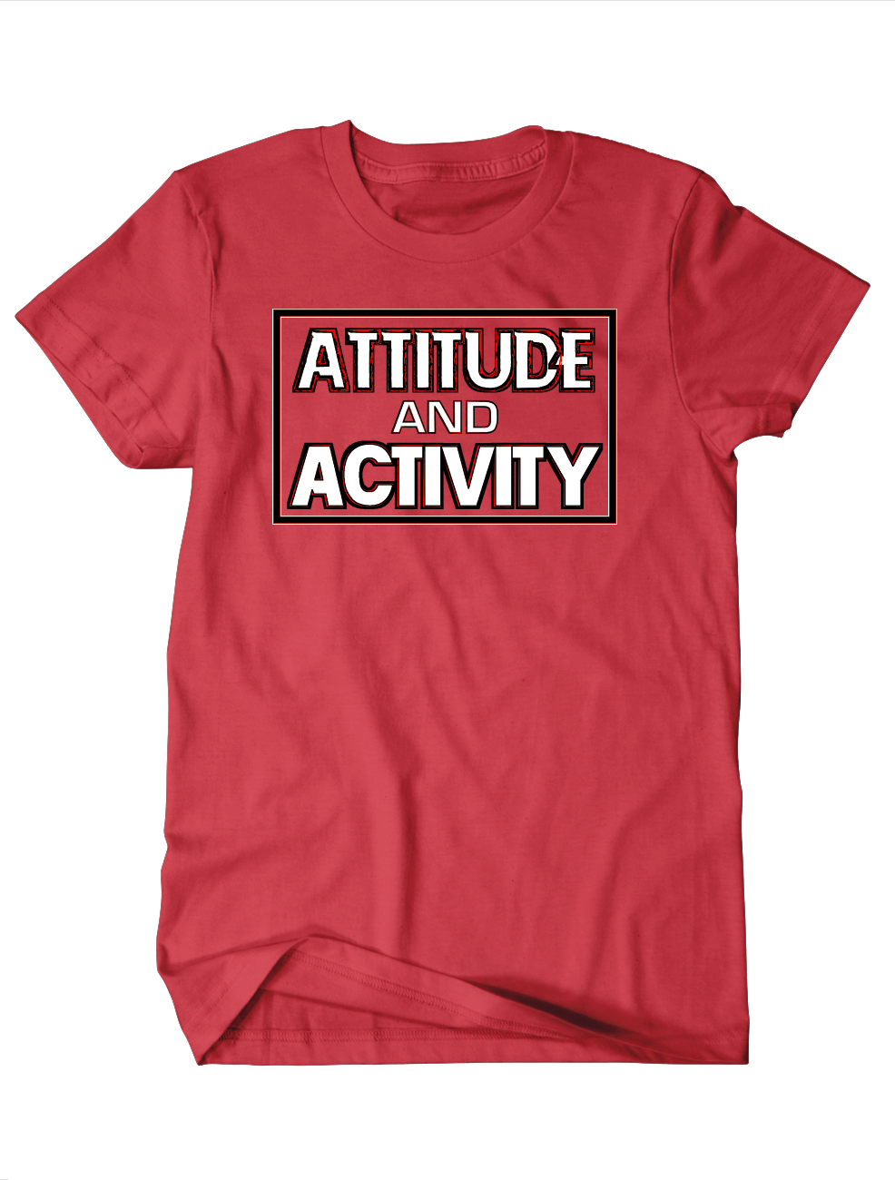 Attitude & Activity Tee: Red (Sale)