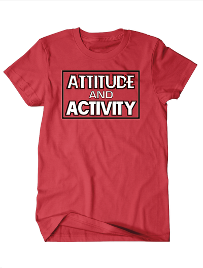 Attitude & Activity Tee: Red