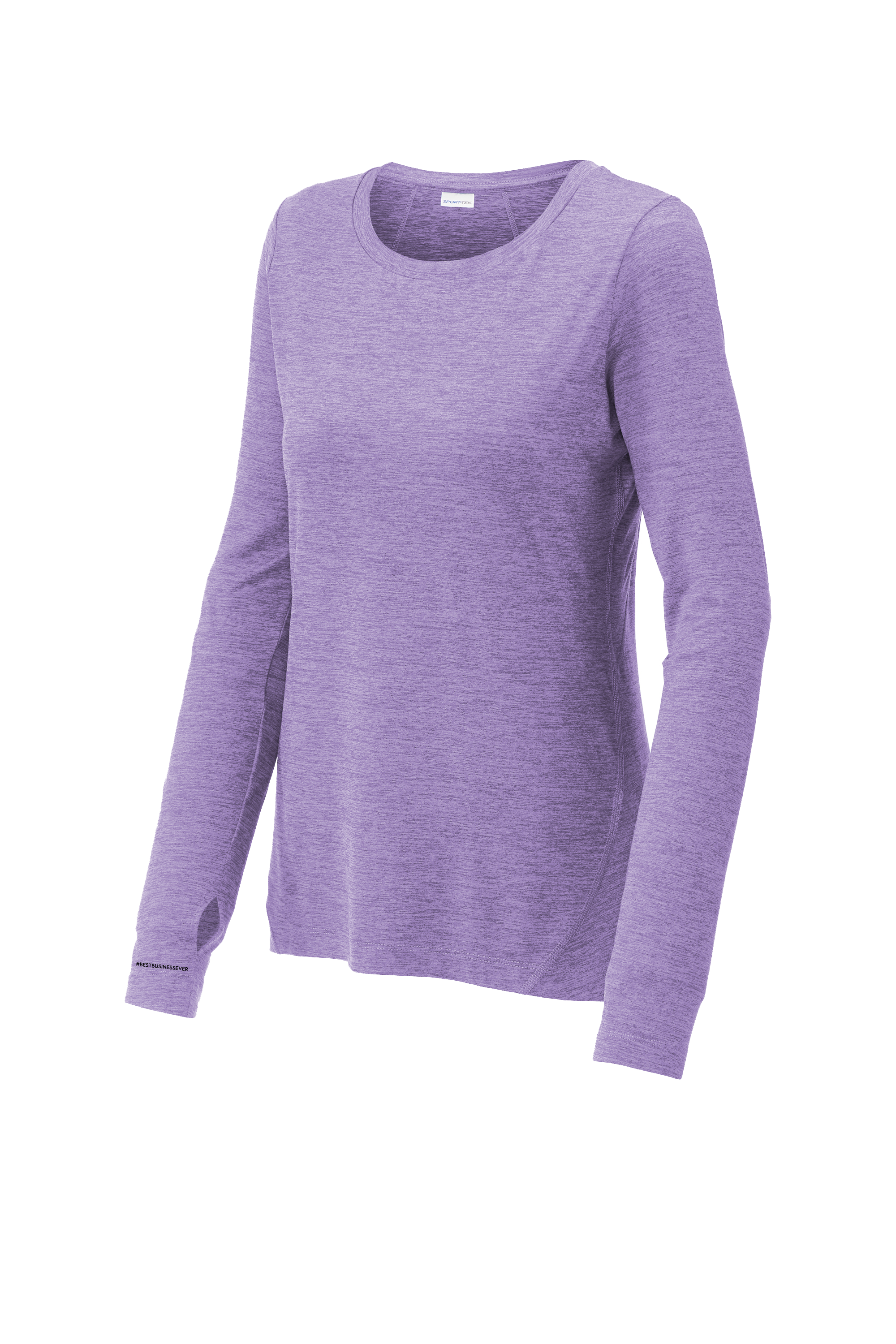 Women's Long Sleeve Crew: Hyacinth Heather (Sale)