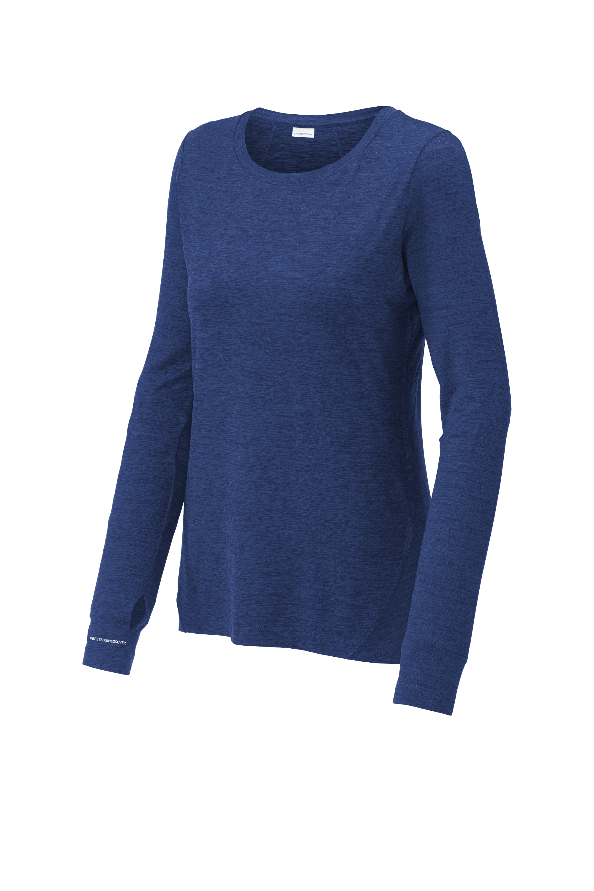 Women's Long Sleeve Crew: True Royal Heather (Sale)