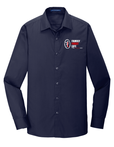 Men's Poplin Shirt: Navy