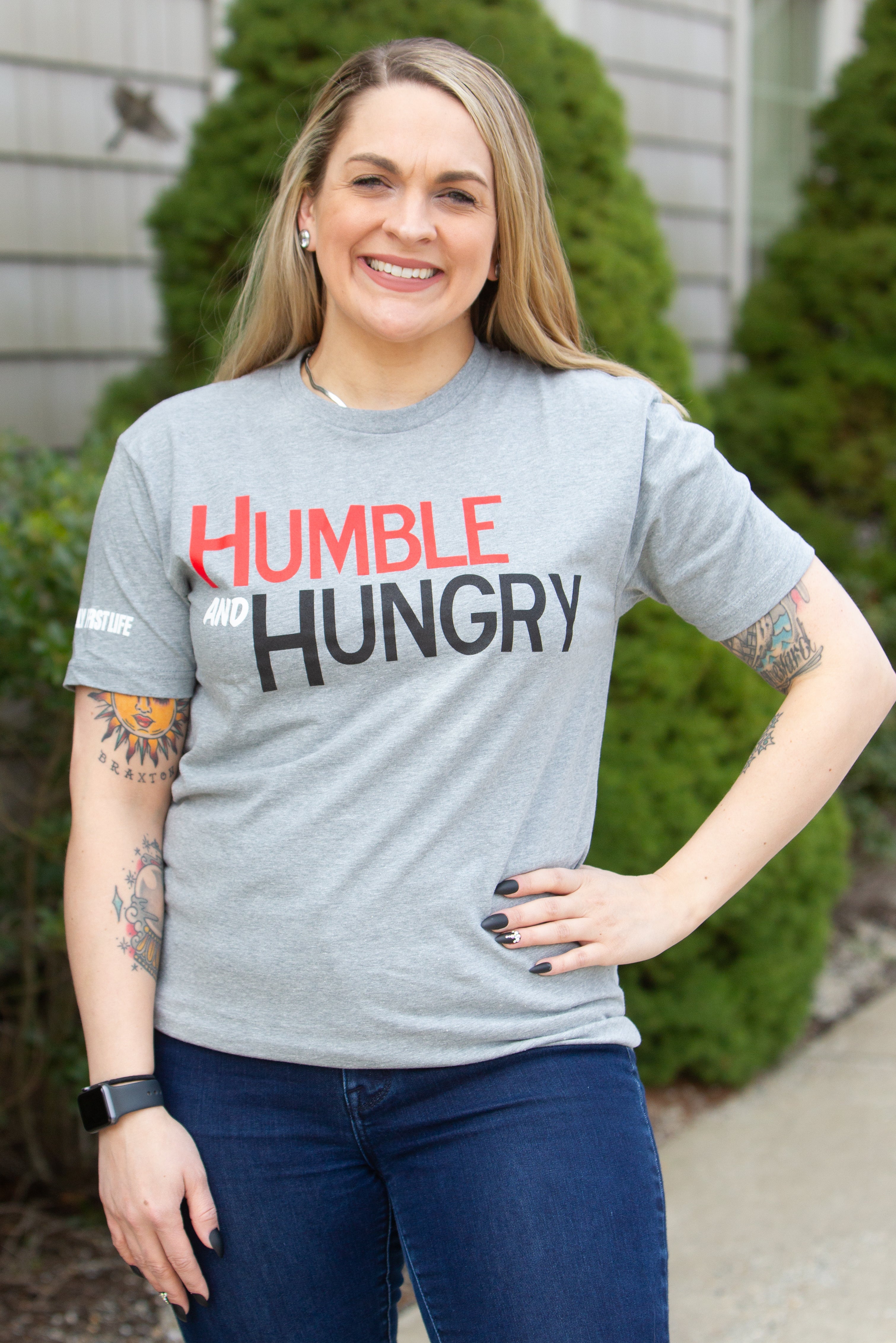 Humble & Hungry Tee: Gray (Sale)