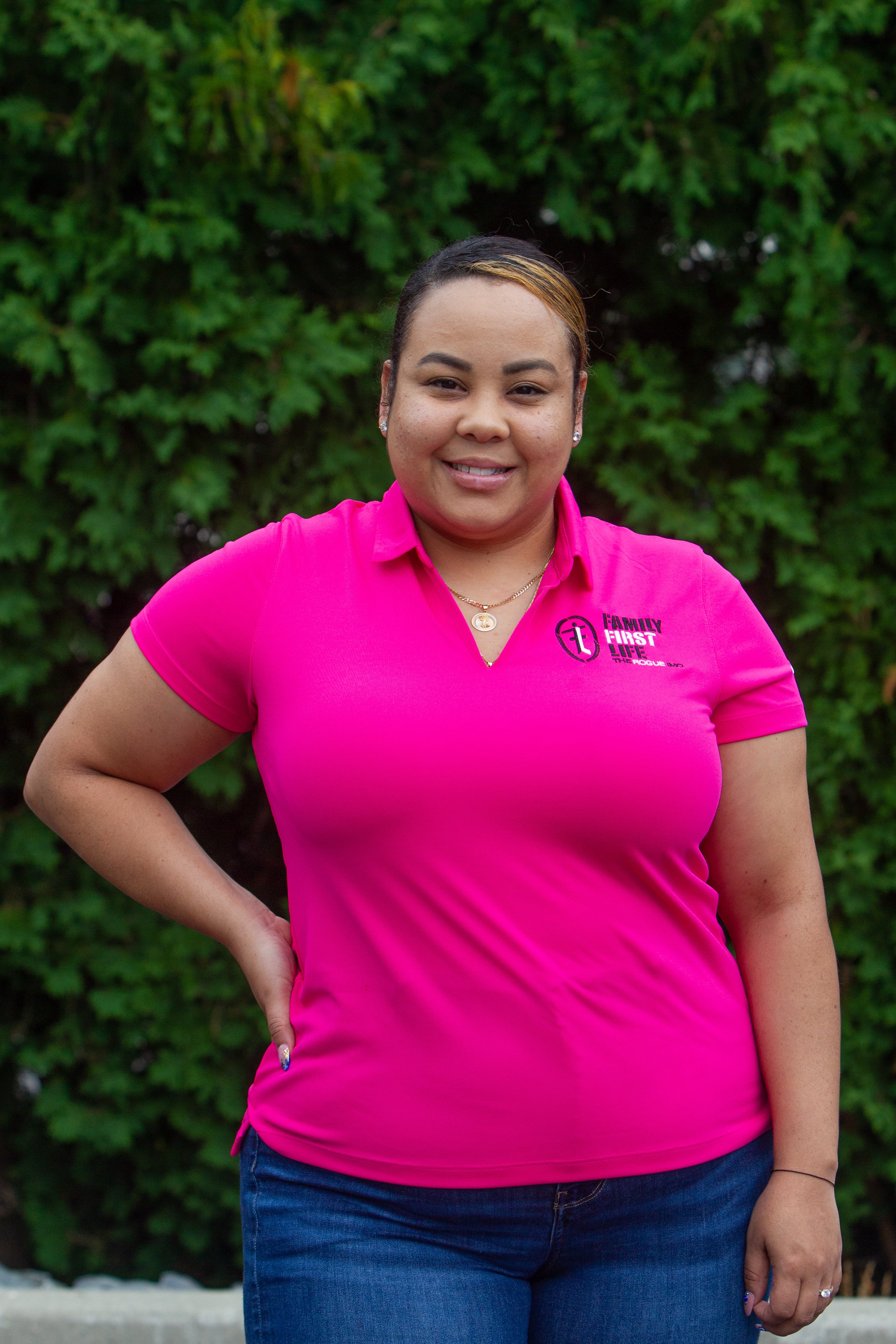 Women's Nike Polo: Vivid Pink (Sale)