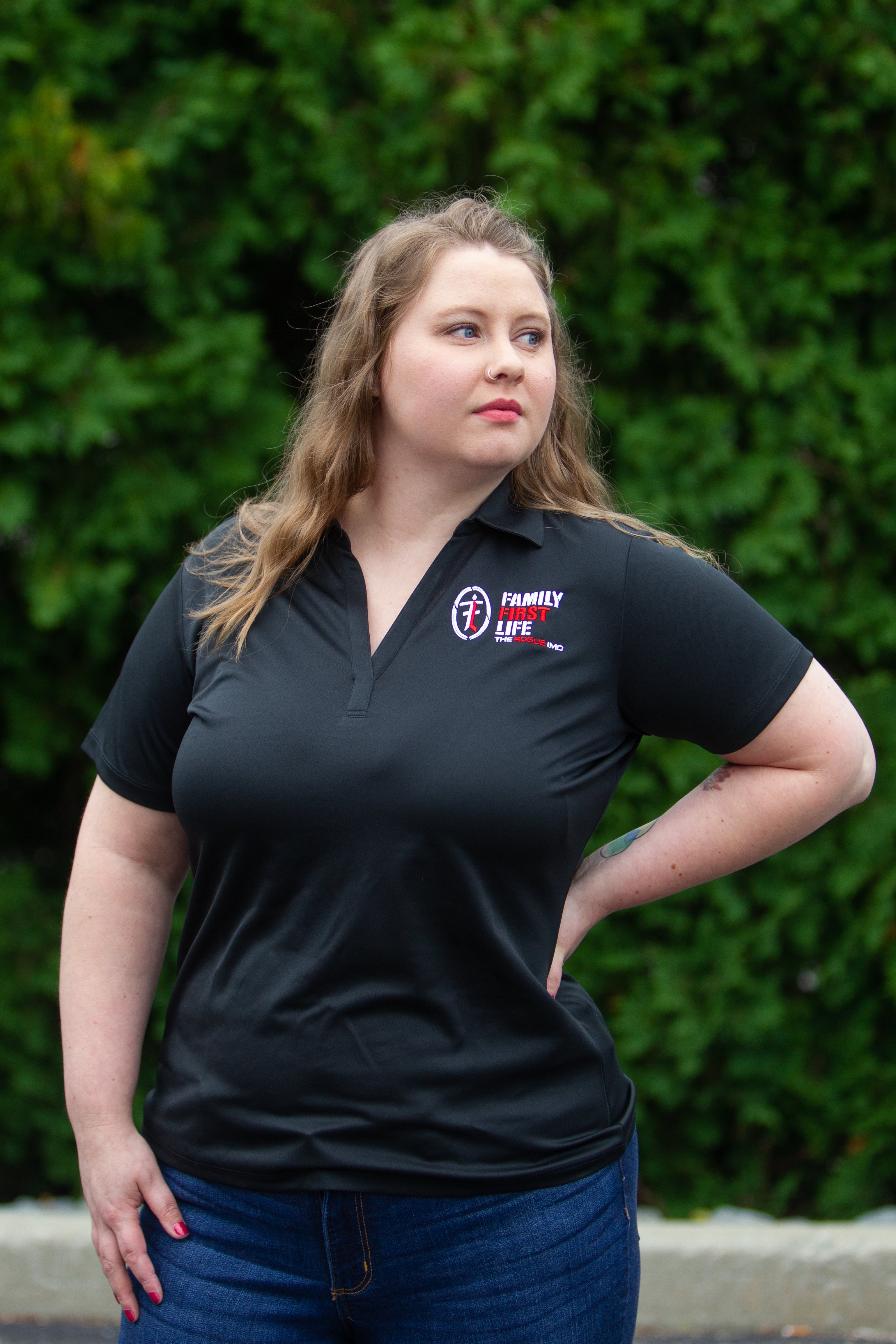 Women's Nike Polo: Black (Sale)