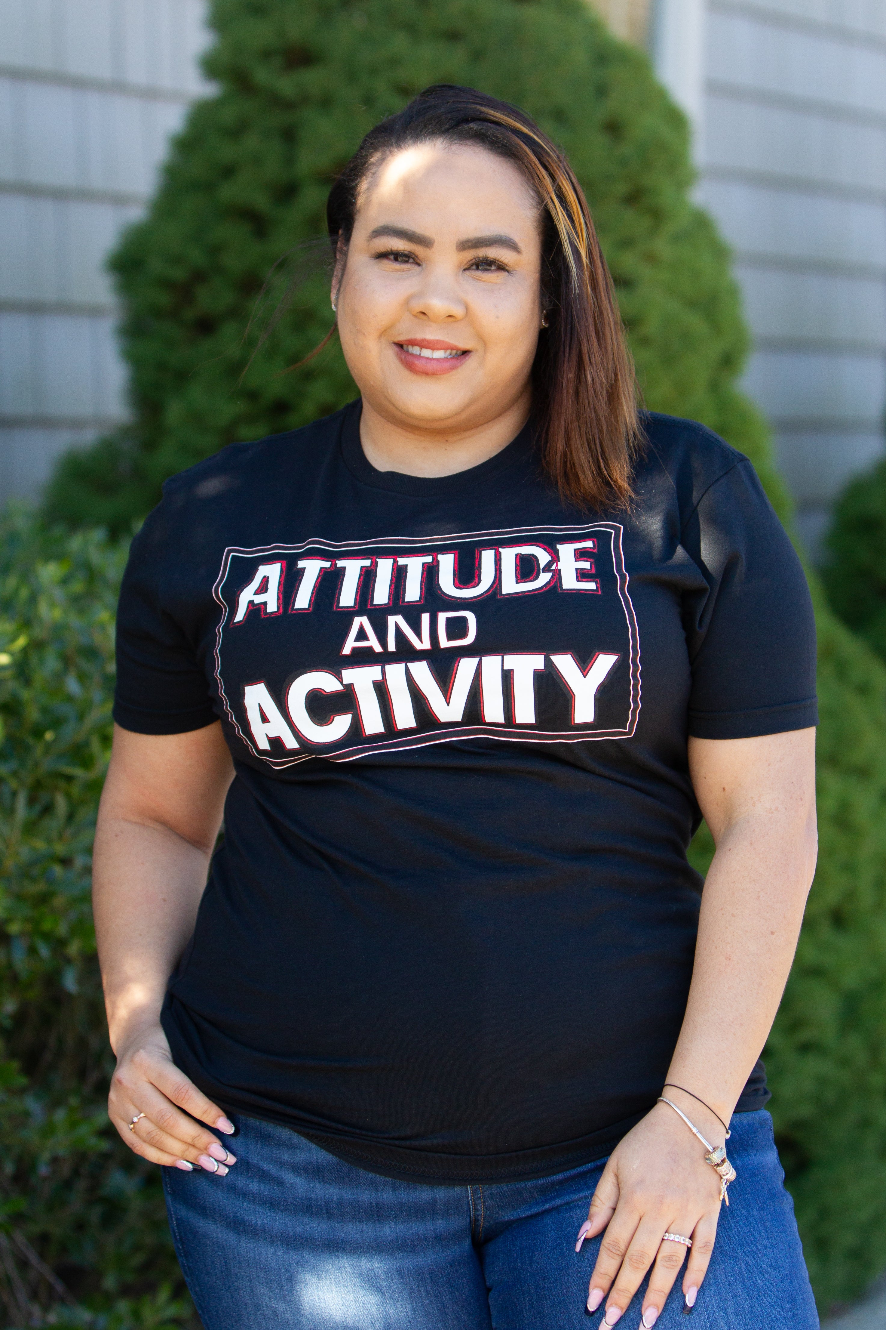 Attitude & Activity Tee: Black (Sale)