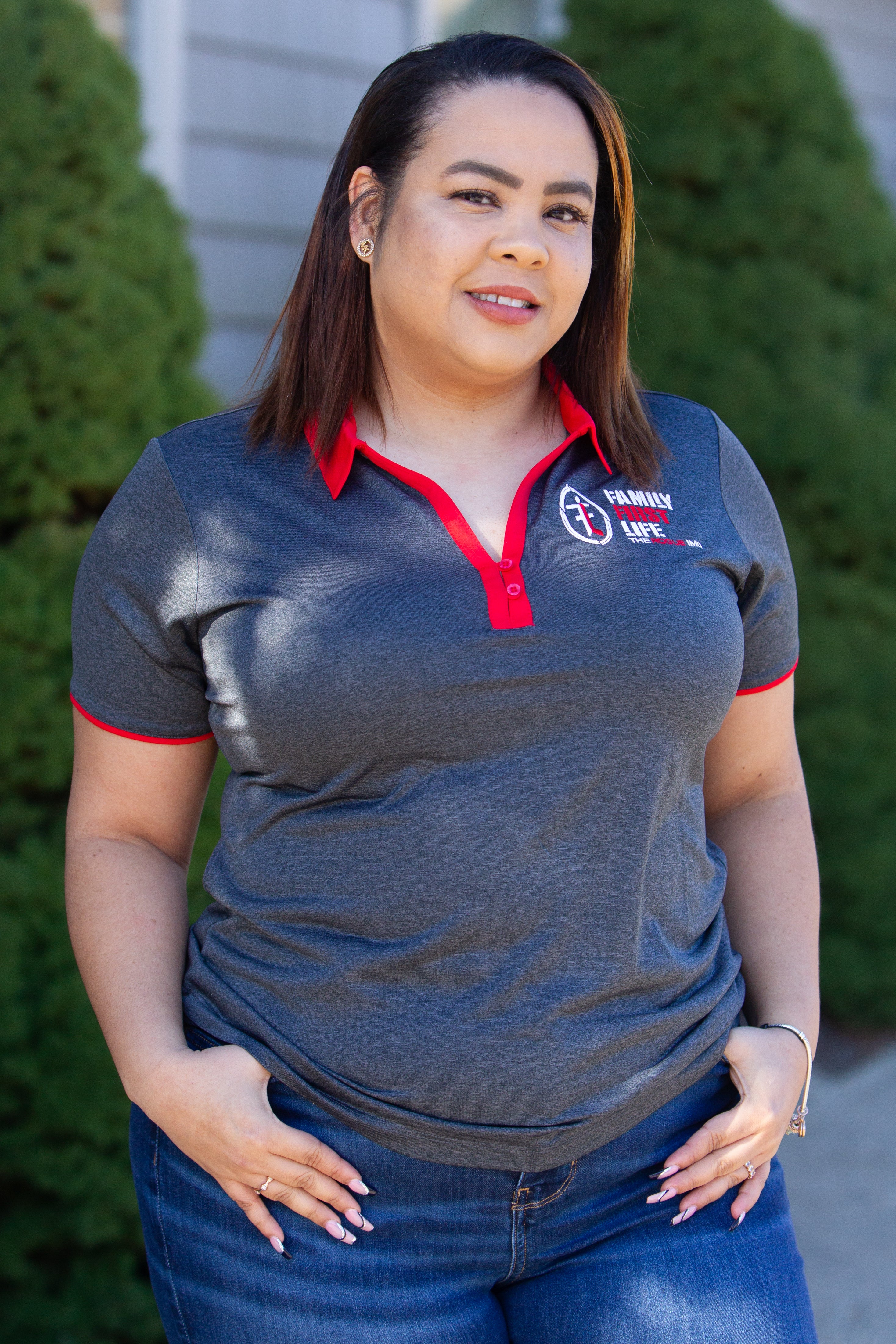 Women's Sport-Tek Contender Polo: Red/ Heather Gray (Sale)