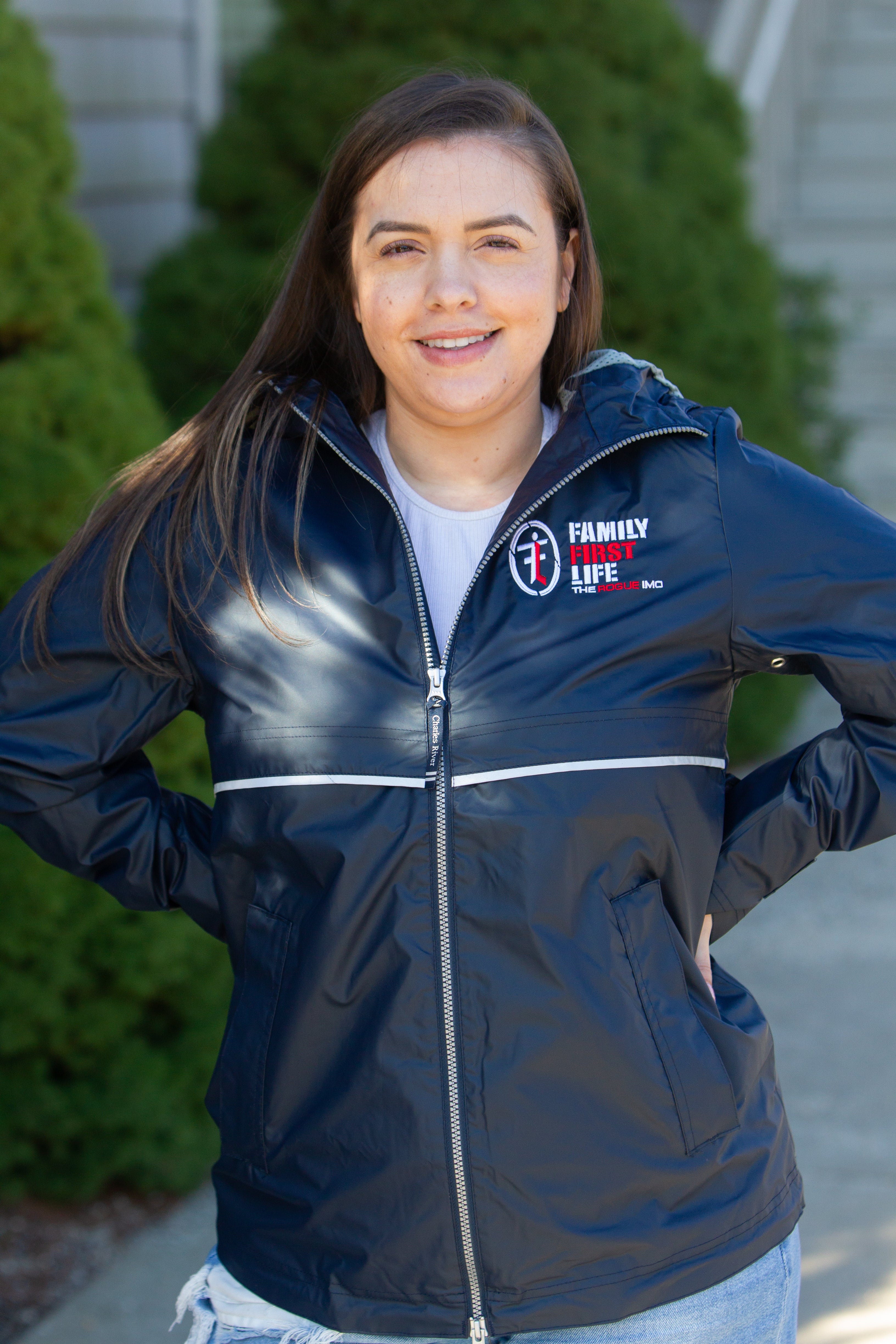 Women's New Englander Rain Jacket: True Navy (Sale)