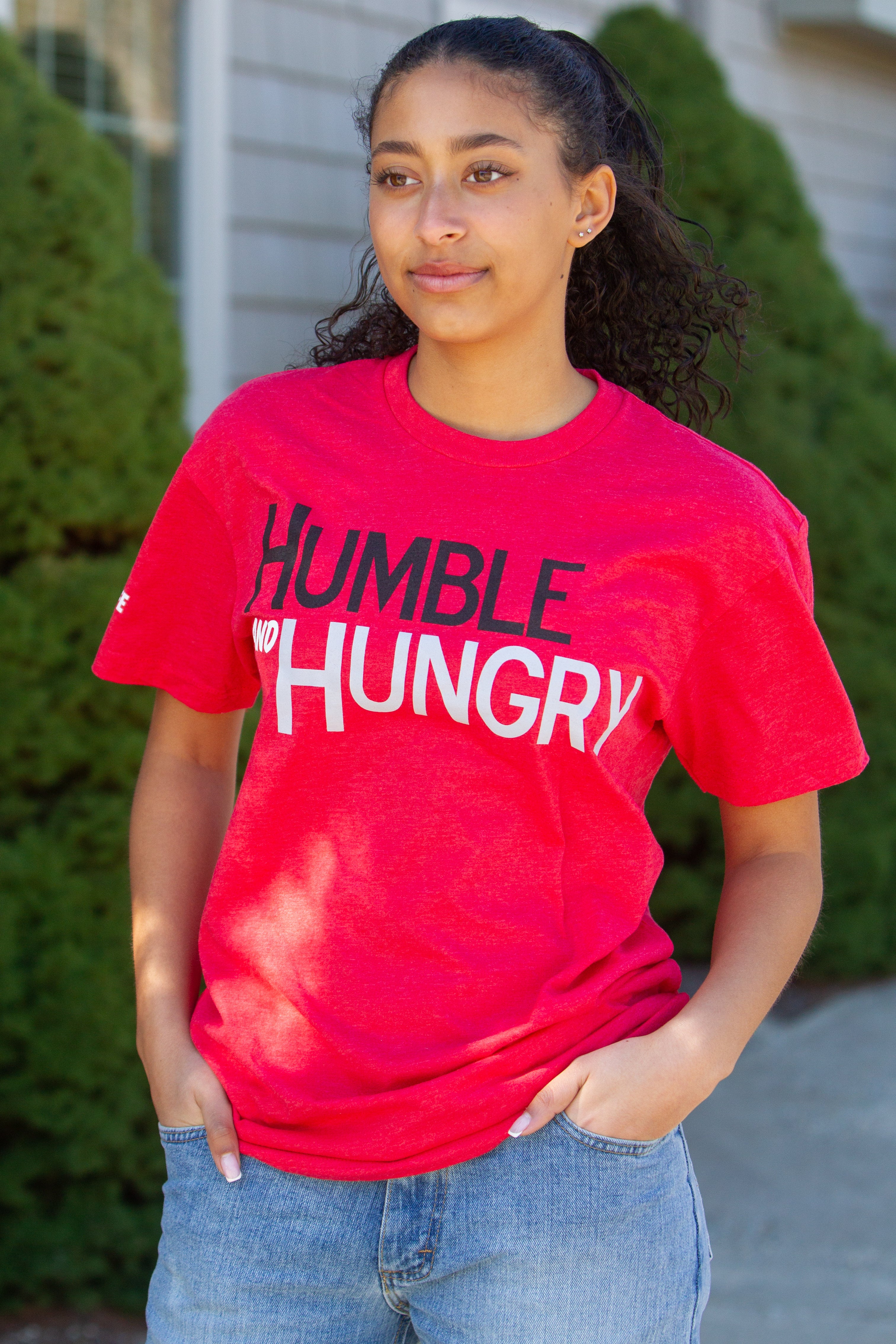 Humble & Hungry Tee: Red (Sale)