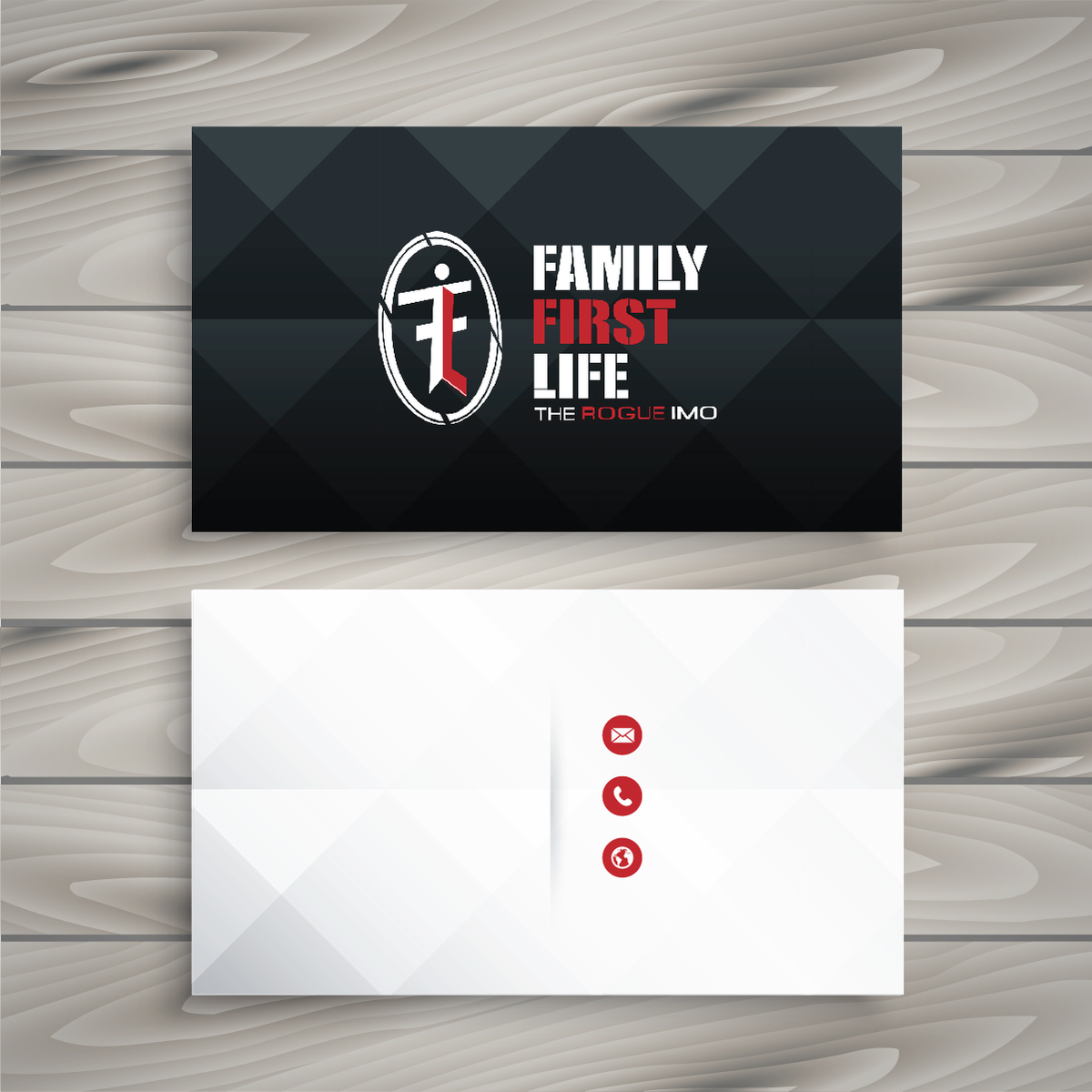 Business Cards Black/Red
